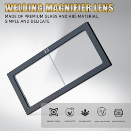 TRQWH Welding Helmet Glass Magnifying Lens 1.0/1.5/2.0/2.5/3.0 Diopter Eye-Protecting Welder Accessories Magnifier Cheater Lens (G-2.5 Diopter)
