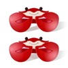 Nevoluxer Pack of 2 Crab Glasses - Funny Party Glasses