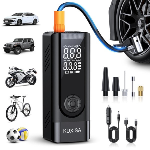Tire Inflator Portable Air Compressor, 180PSI Air Compressor with Digital