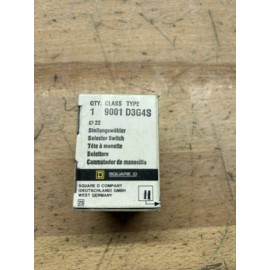 Square D 9001-D3G4S Selector Switch 3 Position Left/Right Momentary-NEW