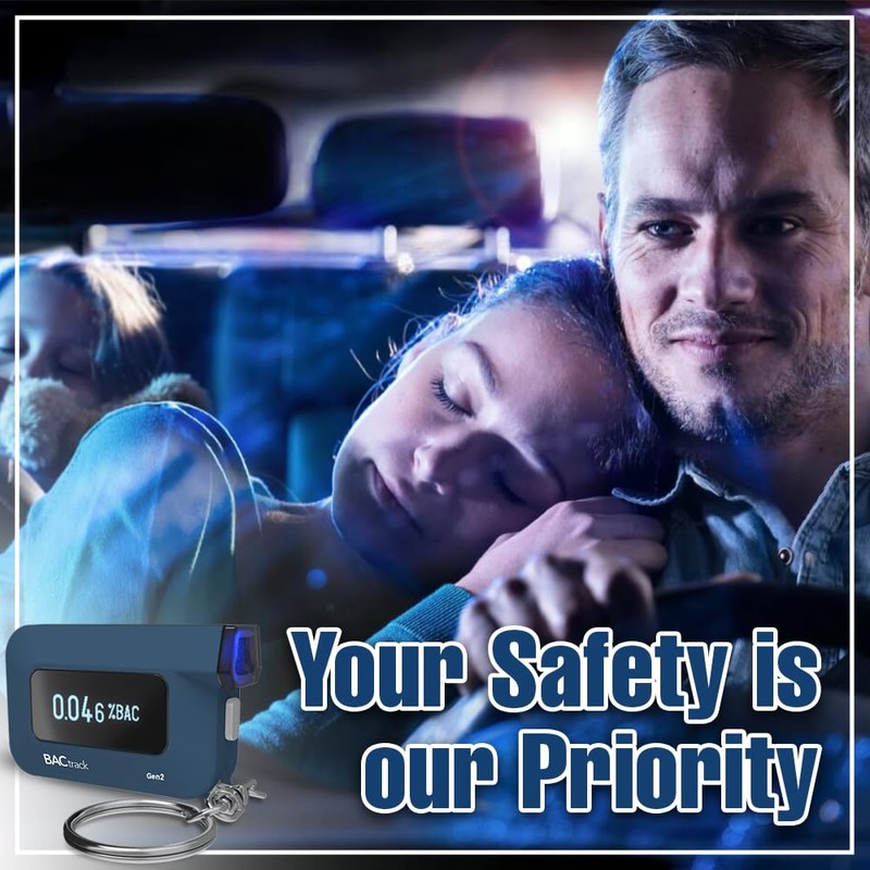 BACtrack C6 Gen2 Breathalyzer Keychain Smartphone Portable Breath Alcohol Tester