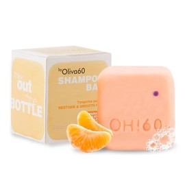 Shampoo en barra de Oliva. Oliva60, Cabello normal, Sin sulfatos, Con aceite de argán, macadamia, extracto de aloe, provitamina B5. 100 gr....        