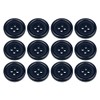 Pack of 12 Dark Navy Blue Sew on 18mm Round