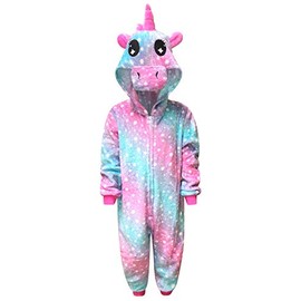Children's Unicorn Jumpsuit, Girls’ Comfortable Pyjamas, Boys’ Soft Pyjamas, Gift for Kids, Animal Jumpsuit Dress Up Costume -