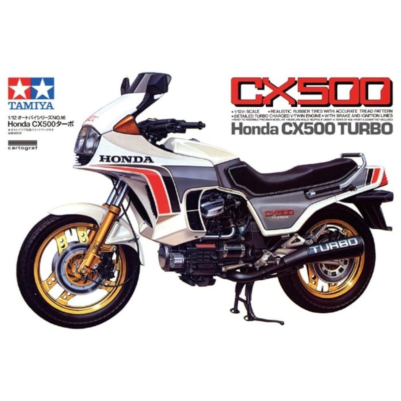 Tamiya 14016 1:12 Honda CX500 Turbo - Faithful Replica, Plastic
