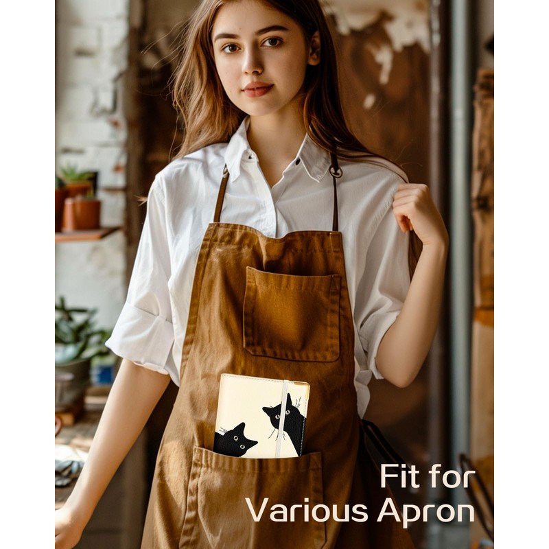 Slohif Server Book for Waitress Cute Serving Books with Zipper