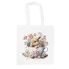 Purely Home Teacup Bunny Tote Bag - Cute Accessory Gifts