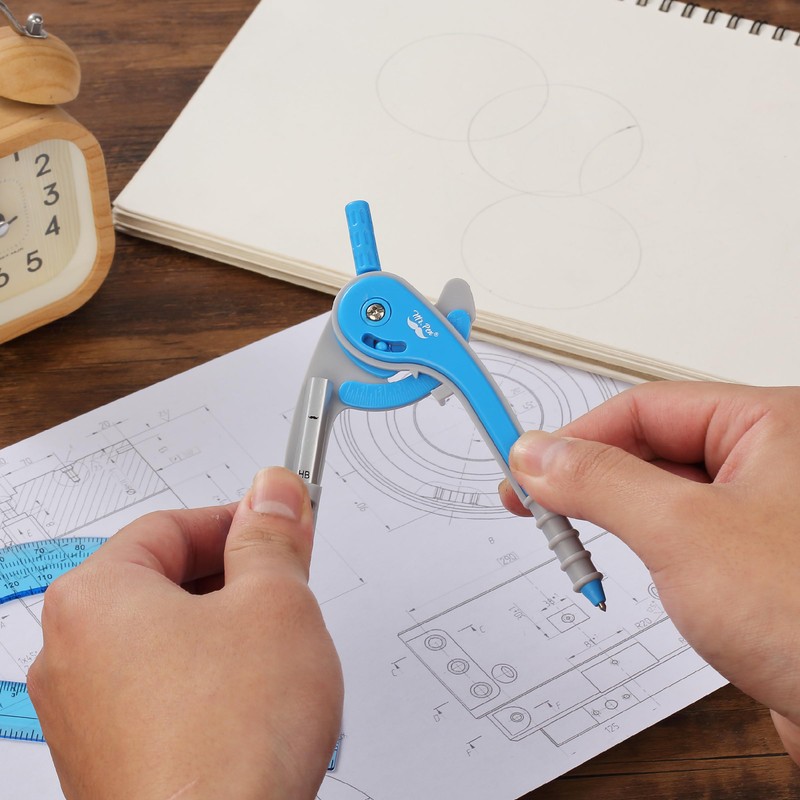 Mr. Pen- Compass and Protractor Set, Math Compass for Geometry