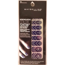 Maybelline Color Show Fashion Prints Nail Stickers BUY 2 GET 2 FREEADD 4 TO CART - 60 SAPPHIRE JEWELS
