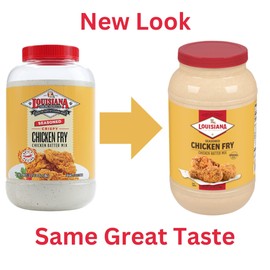 Louisiana Seasoned Chicken Fry Batter 1 Gallon - 5.25lbs - Crispy Southern Coating Mix for Fried Chicken - Delicious and Convenient Coating Filled with Cajun Flavor - Easy to Make Recipe - Just Add Water