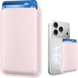 Cartera magnética para teléfono celular, soporte de tarjetas para funda de teléfono, cartera magnética de cuero RFID más fuerte que se adhiere a la se