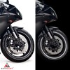 Autodomy Reflective Motorcycle Wheel Stickers Sport | Complete Set for