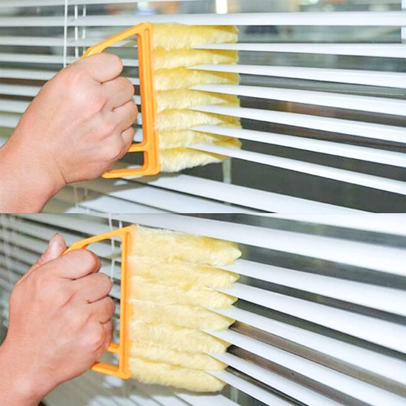 2 Pcs Washable Window Blind Cleaner - Hand-Held Mini Duster