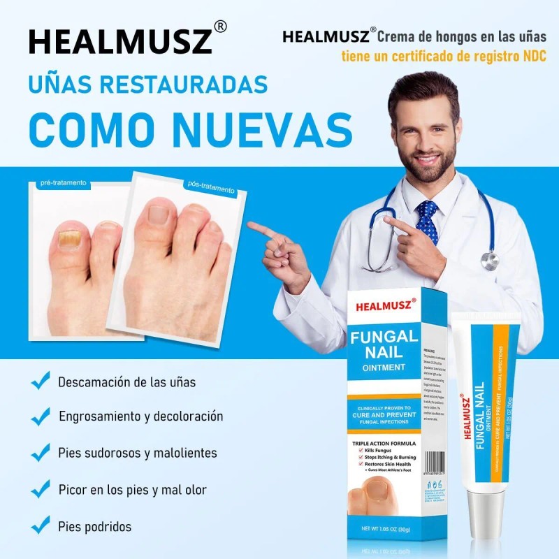Crema De Uñas Antifúngico Para Uñas De Manos Y Pies