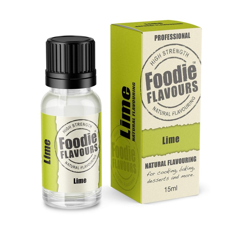 Natural Lime Food Flavouring 15ml - Foodie Flavours