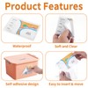 44 Pack Clear Adhesive Pockets, Labels Holder for Storage Bins,