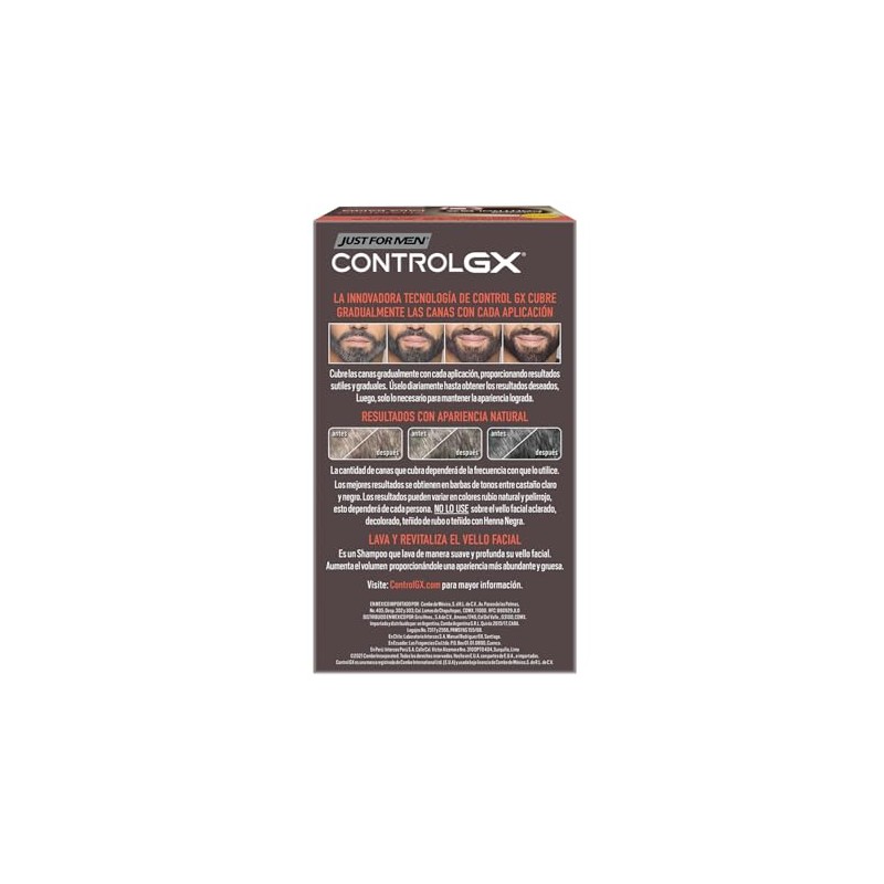 Just For Men Control GX Shampoo Desvanecedor Canas, Barba y