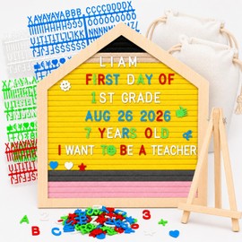Felt Letter Board Back to School with 680 Letters First Day of School Sign