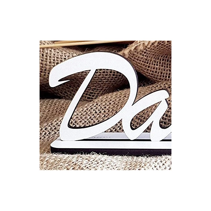 Dekolando Engraved Stand with German Text "Danke" [German Language] White