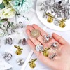 30pcs Silver Round Blank Setting Base Pad, Elite Cufflinks, Stainless