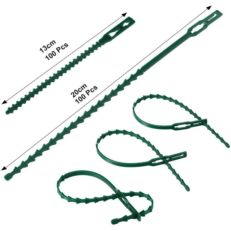 WILLBOND 200 Pieces Adjustable Plant Ties Flexible Garden Plant Ties,