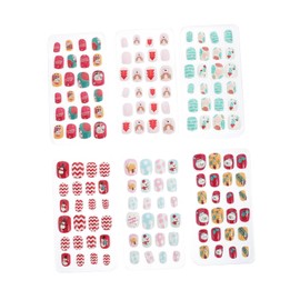FOMIYES 144pcs False Nails Fake Nails Stickers for Stickers for Abs