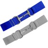 Huaerle 1.5-inch Elastic Equestrian Belt with Bit Buckle and Leather