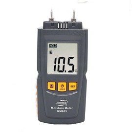 SagaSave Wood Moisture Meter, GM605 Digital LCD 2 Pin Tester, Pin Type Moisture Meter, Wood Hygrometer, Moisture Meter, Detects Leak Moisture and Moisture in Wood
