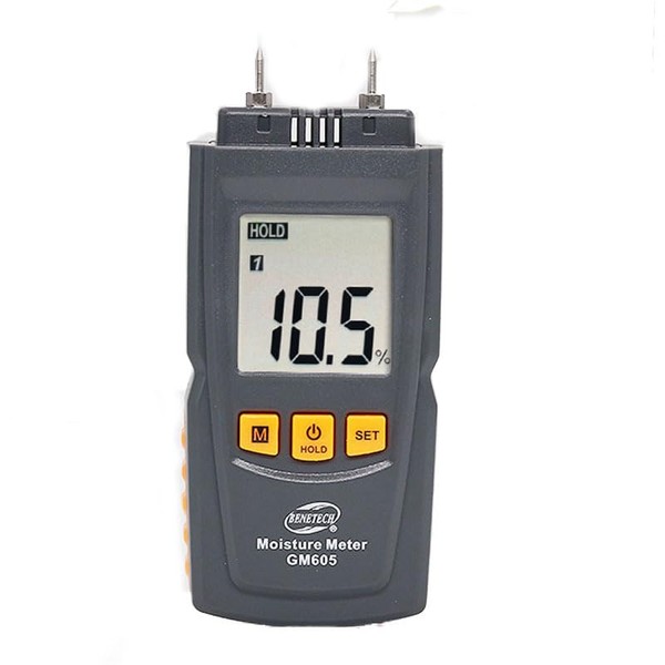 SagaSave Wood Moisture Meter, GM605 Digital LCD 2 Pin Tester,