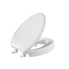 SAMODRA Raised Toilet Seat Riser, White, 3 Inch High Elevated