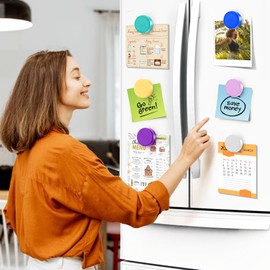 VNDUEEY Whiteboard Magnets, Round Fridge Magnets, Fridge Magnets, Dry Board Magnets Decor, Mini Magnets Teacher Accessories for School, Home, Office (40 Pieces)