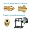 Yoholda 12PCS 3D Printer Nozzle, 0.4mm Brass Nozzles, High Temperature