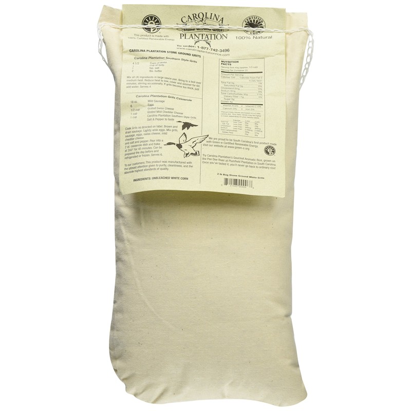 CAROLINA PLANTATION Stone Ground White Grits, 32 OZ