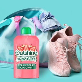Outshine Smoothie Fruit & Yogurt Smoothie Pouches - Strawberry Coconut (24 Pack)