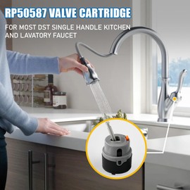 RP50587 Cartridge Valve Replacement For Delta RP50587 Valve Cartridge, Compatible with Single-Handle Kitchen and Lavatory Faucets-Includes Allen Wrench