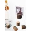 YINKE Wooden Card Stand Memo Holder Photo Stand Stump Card