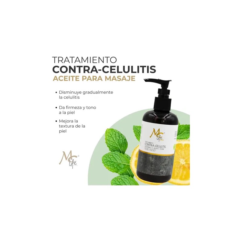 Aceite Para Masaje Anticelulitis Colágeno Tonifica, Mc Life