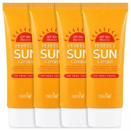 Touch Me 터치미 퍼펙트 톤업 썬크림 60ml 4개 (SPF50+ PA+++) Touch Me Perfect Tone Up Sun Cream 60ml 4 Pieces (SPF50+ PA+++)