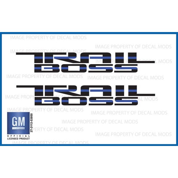 Decal Mods Trail Boss Thin Blue Line Replacement Decal Sticker
