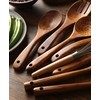 NAYAHOSE Wooden Kitchen Utensils Set with Holder, NAYAHOSE 9 Pcs