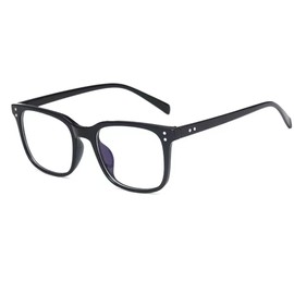 Jcerki Myopia Glasses -4.00 Nearsighted Distance Black Frame Unisex