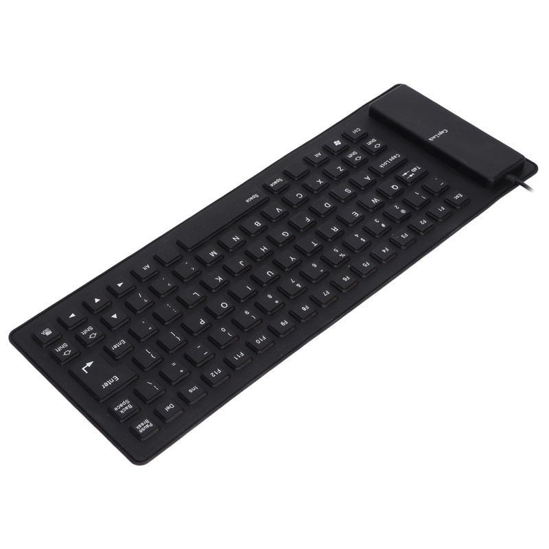 Silicone Keyboard Fully Sealed Design Lightweight Portable Silent Soft Comfortable