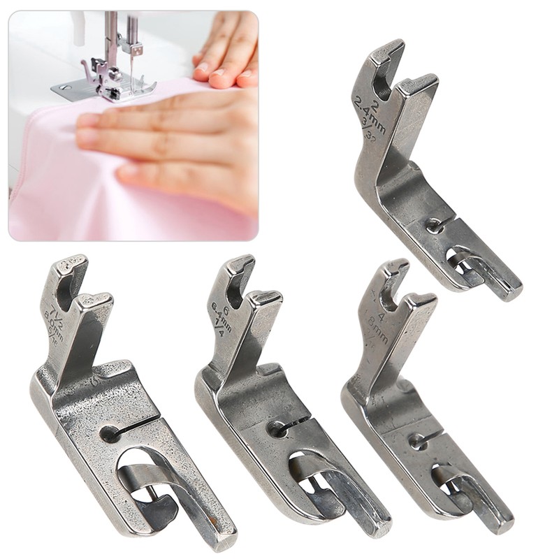 4PCs Presser Foot Sewing Machine Accessories Durable Crafts Stainless Steel