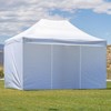 CROWN SHADES 10x15 Canopy Sidewalls (4pck) - Canopy Walls 10x15,