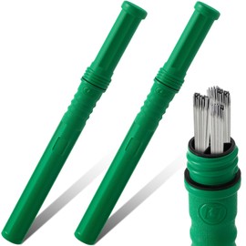 Tandefio 2 Pcs Welding Rod Storage 40 Inch Tig Rod Storage Canisters Welding Electrode Holder Airproof Waterproof Welding Rod Container (Green)