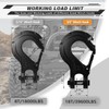 AUTMATCH Winch Hook 3/8" - Clevis Slip Hook with Safety