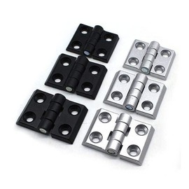 Door Hinges Cast Aluminium for Extrusion Profile 20/30/40 Series T-Slot V-Slot 30 Series - Black *Pack of 2*