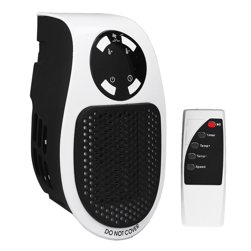 500W Household Mini Space Heater Plug In Portable Home Office