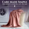 SLEEP SANCTUARY Satin Sheets King Size – 4 Piece Luxury