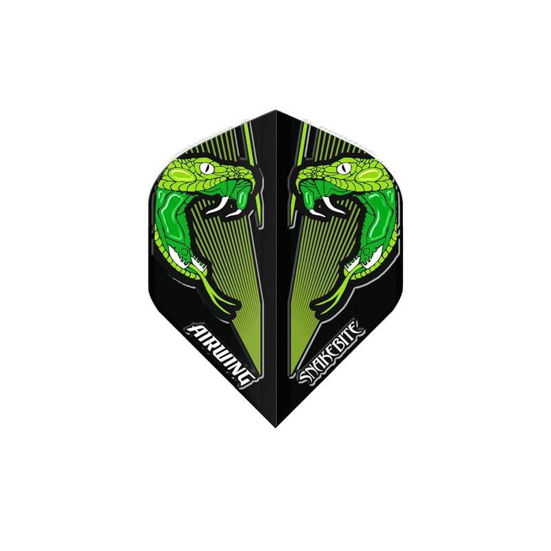 RED DRAGON Airwing Unique Moulded Peter Wright Snakebite Green V-Standard